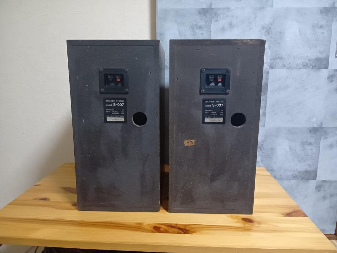 LUXMAN 　S-007 ブックシェルフスピーカー ウッド調 2ウェイ