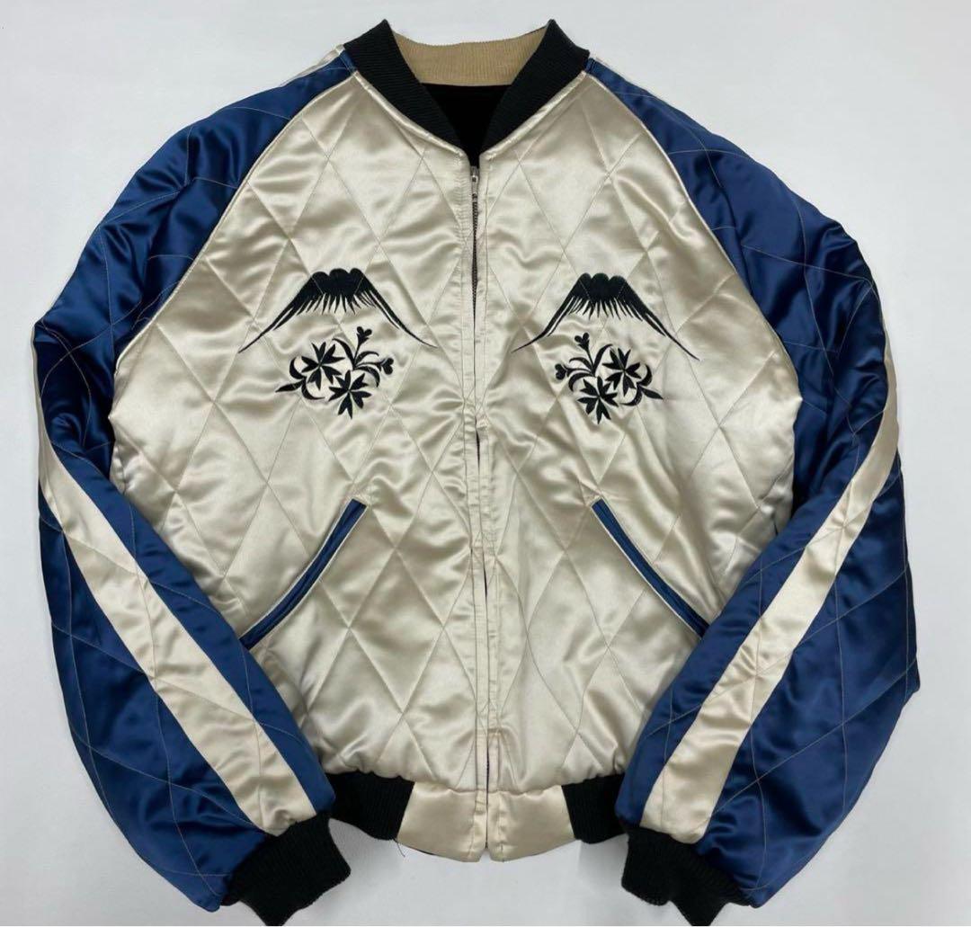 希少 Lサイズ テーラー東洋 スカジャン 別珍 ベロア 白虎 M18485