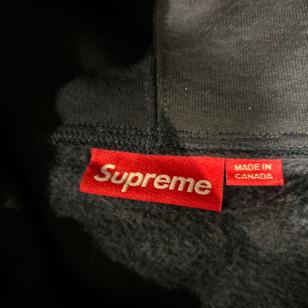 Supreme s logo zip up hooded ネイビー