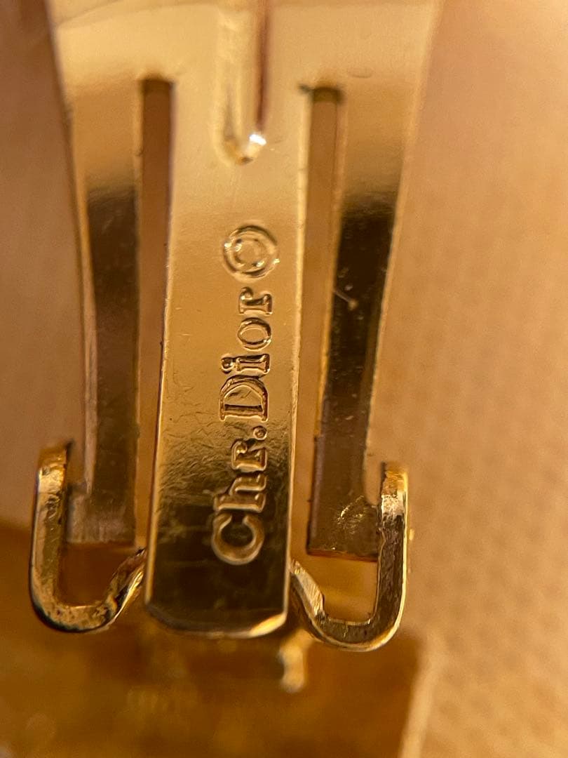 Christian Dior ゴールドブローチ・イヤリングセット【未使用品】