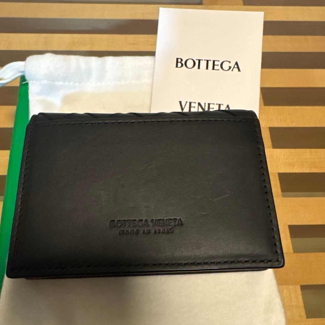 【美品】ボッテガBOTTEGA VENETA イントレチャート カードケース