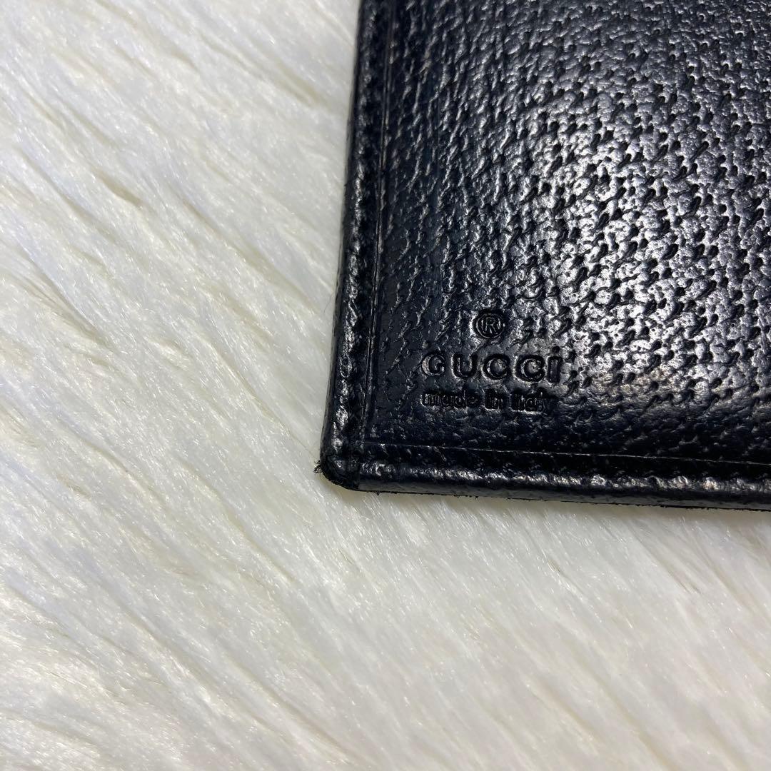 早い者勝ち　GUCCI グッチ　二つ折り　キャンバス　GG 黒　スタッズ　希少