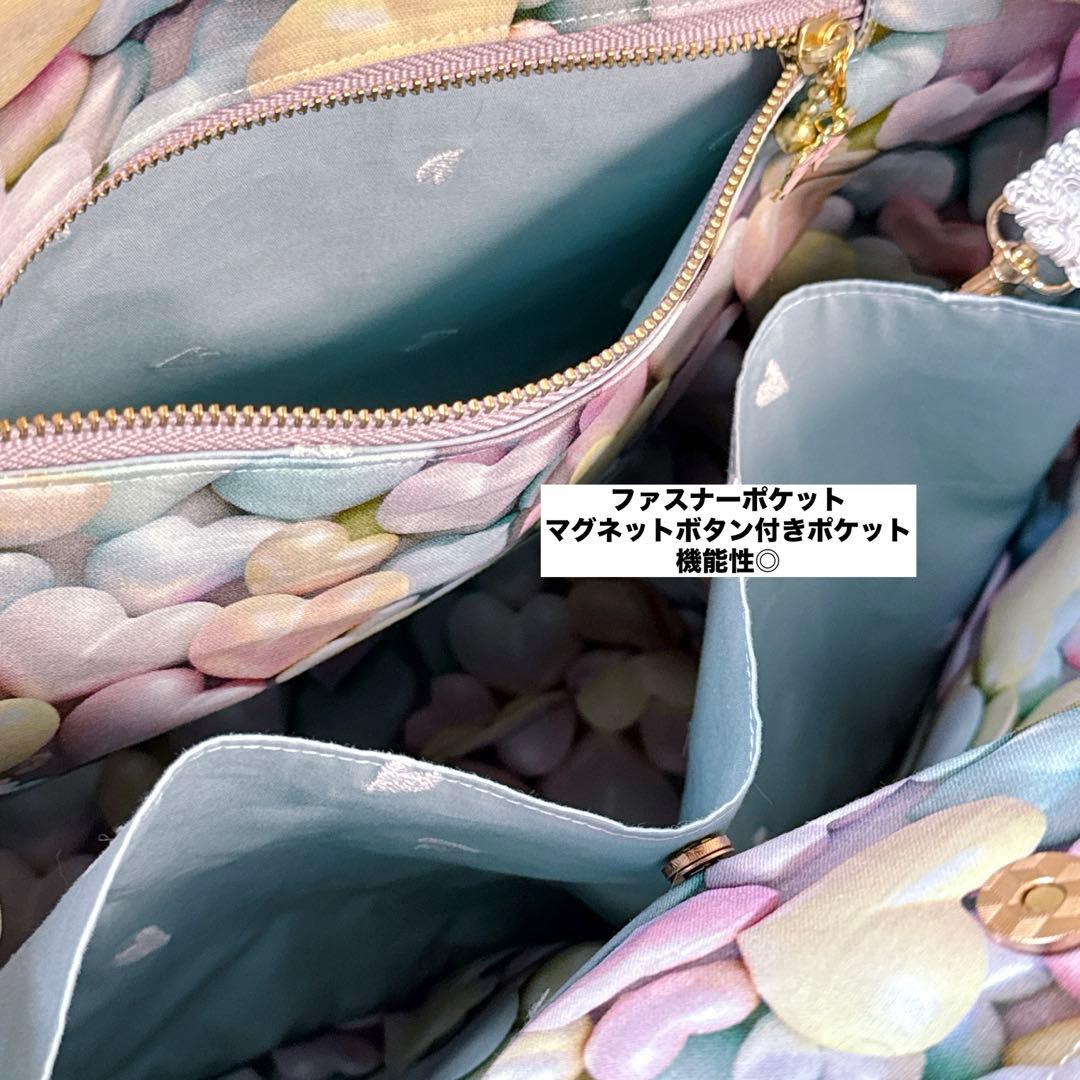 あ*き様 コヤンイサムチョン♡マンドゥ君のヌビ×インド刺繍春色トートバッグ