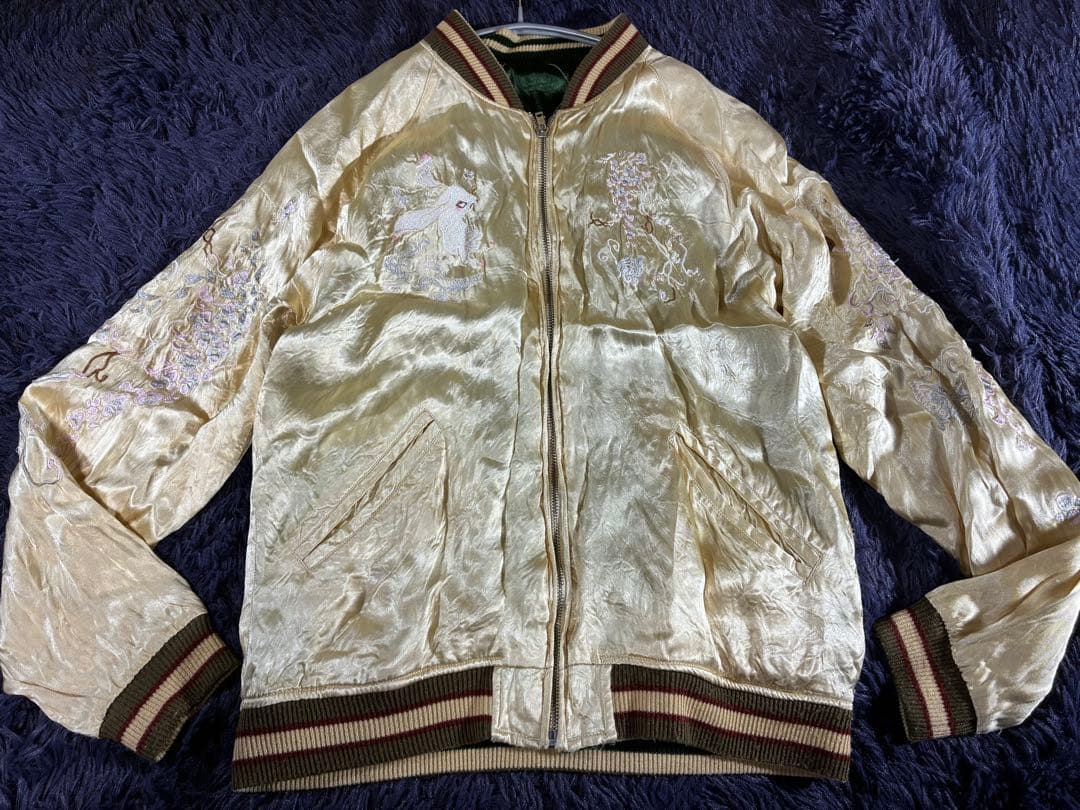 【CHIKIRIYA】タツミ・デコ キルティング地 リバーシブル スカジャン M