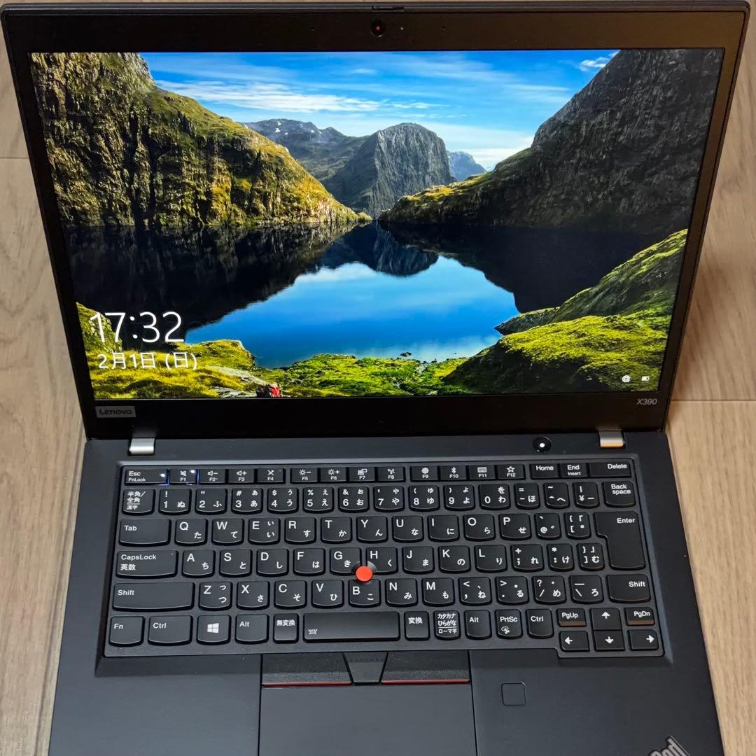 極美品 ThinkPadX390(13.3/Corei7/16GB/512GB)
