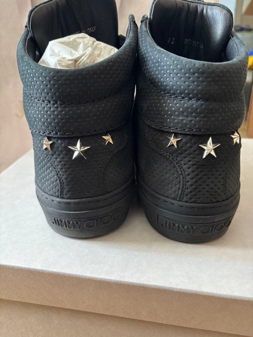 【美品】JIMMY CHOO ジミーチュウ スタッズ　スニーカー 42サイズ