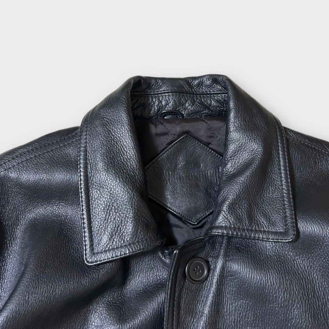 90’s vintage カーコート　(L) 本革　牛革　雰囲気抜群　常田