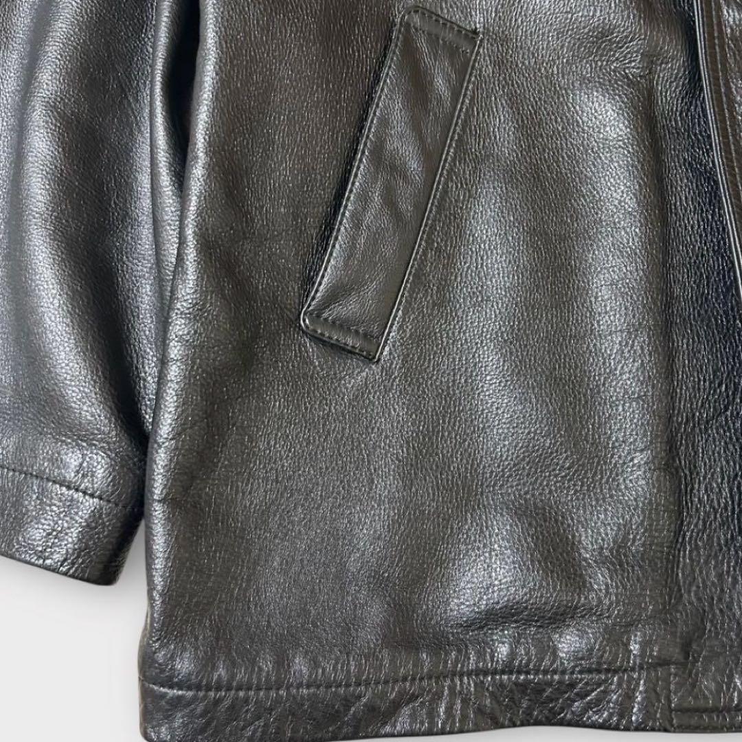 90’s vintage カーコート　(L) 本革　牛革　雰囲気抜群　常田