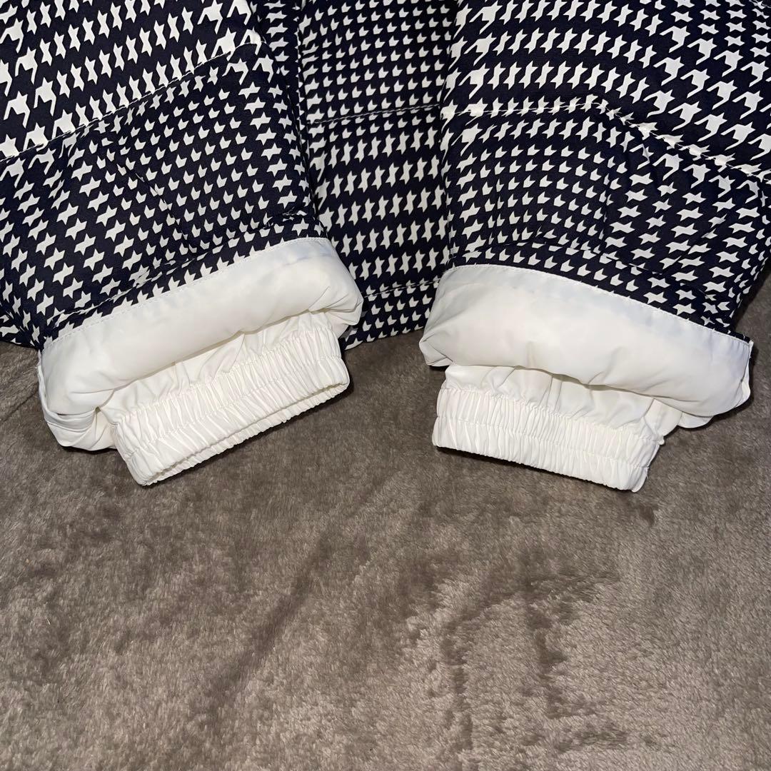 美品✨ パーリーゲイツ ダウンジャケット ベスト 総柄 千鳥格子