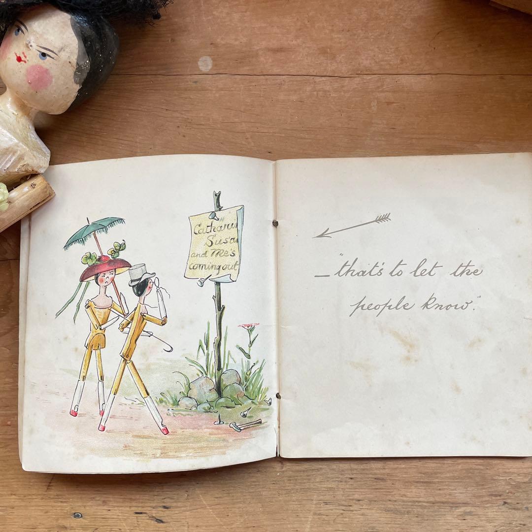 アンティーク　ペグドール　ピクチャーブック