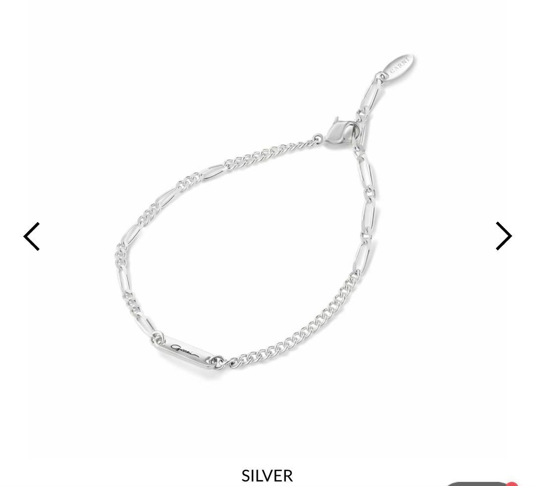 ガルニ GARNI シルバー チェーンブレスレット メンズ 銀 925