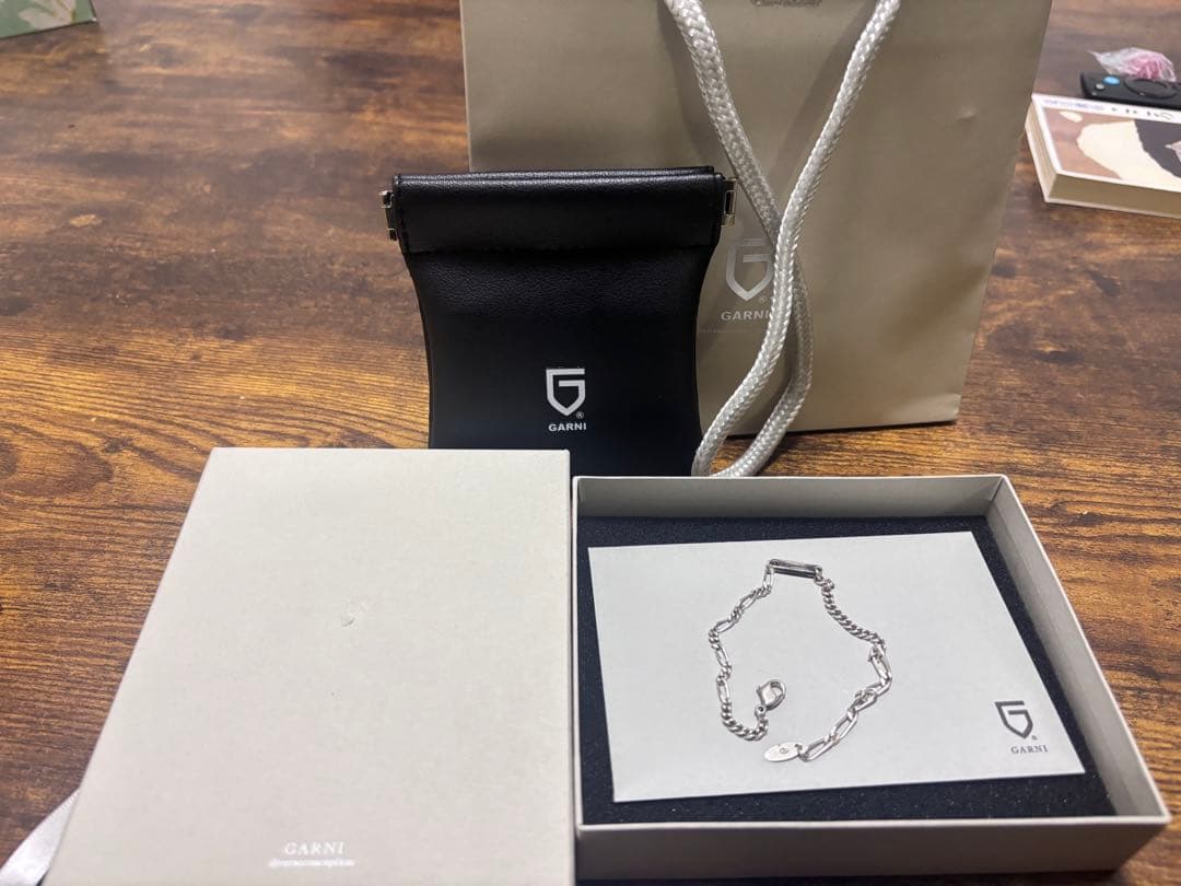 ガルニ GARNI シルバー チェーンブレスレット メンズ 銀 925