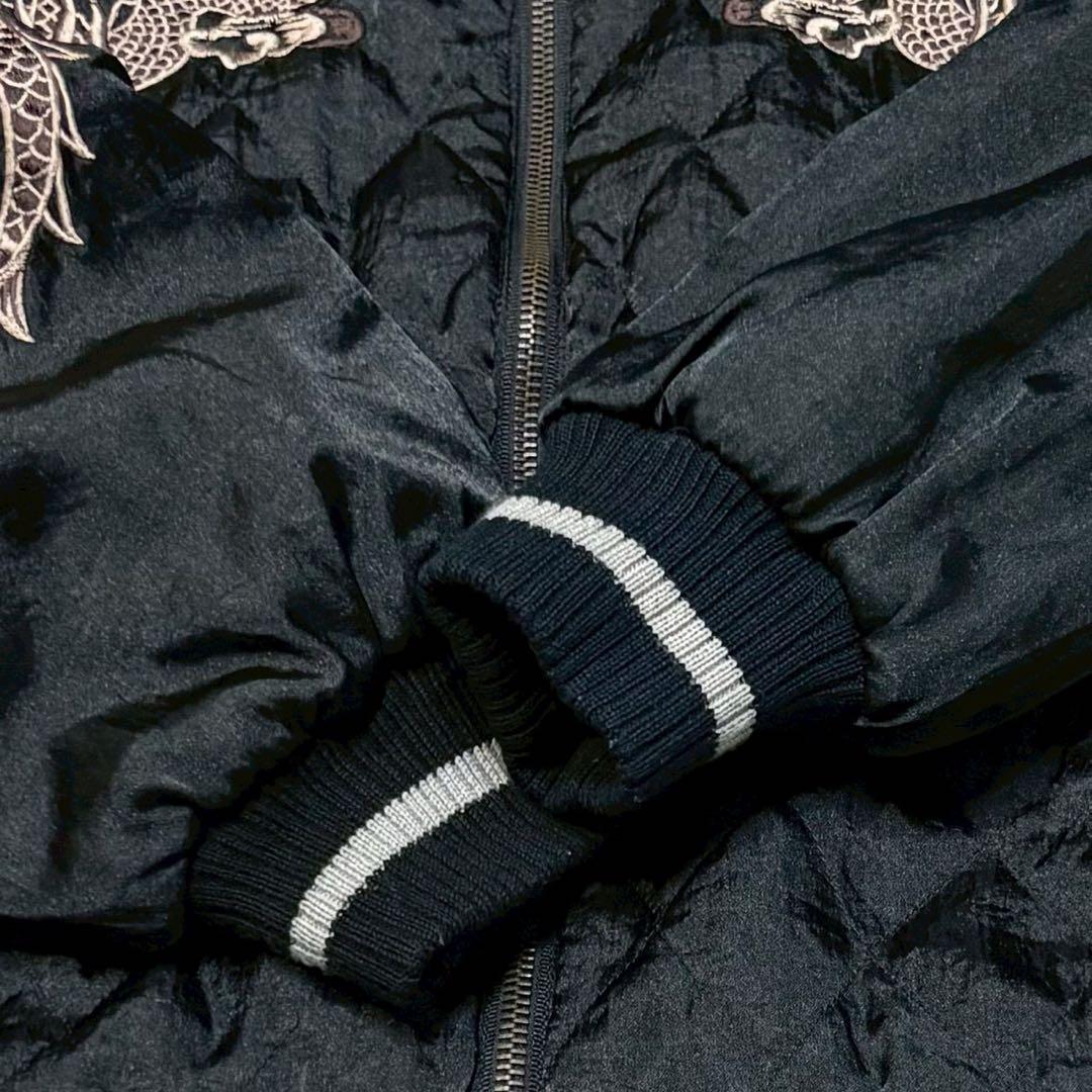 PAZZO リバーシブル　キルティング　スカジャン　ドラゴン　龍　バイカー