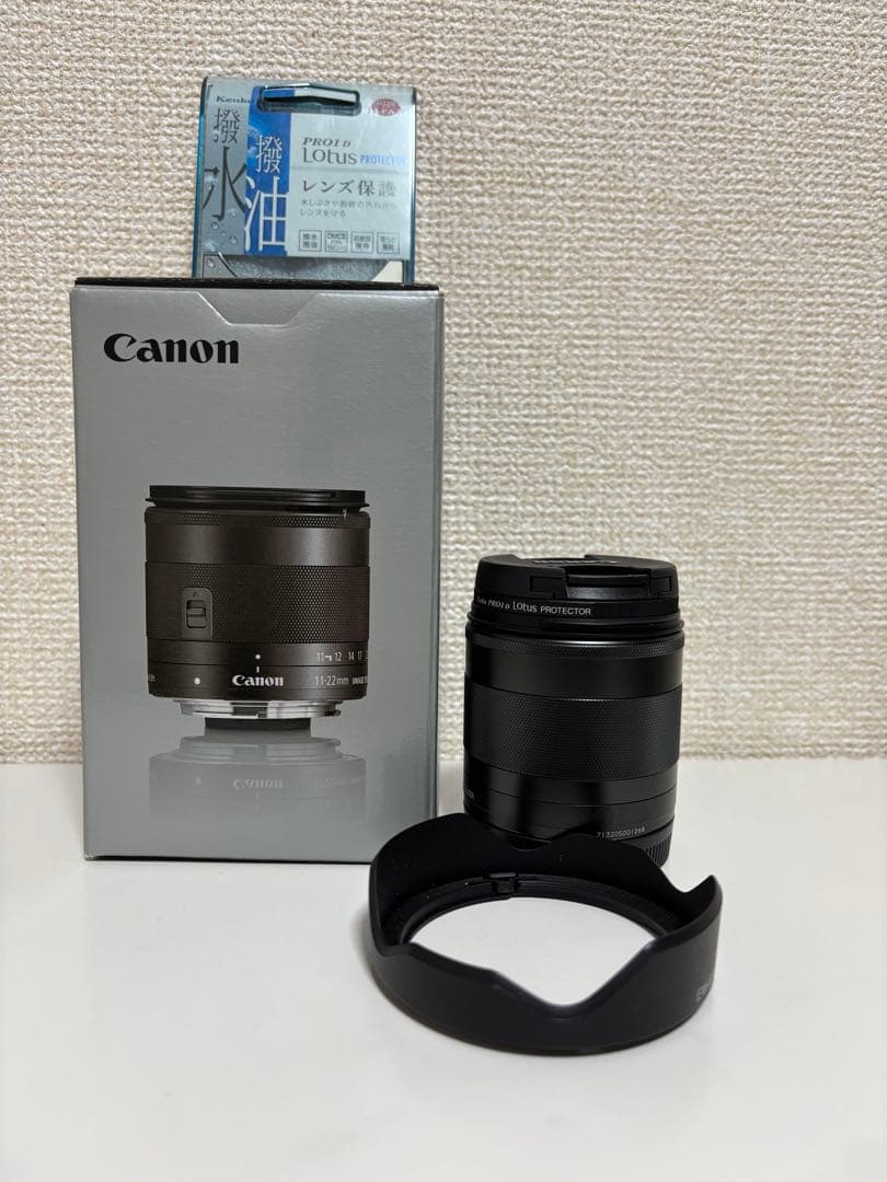 Canon EF-M 11-22mm F4-5.6 IS STM プロテクター付