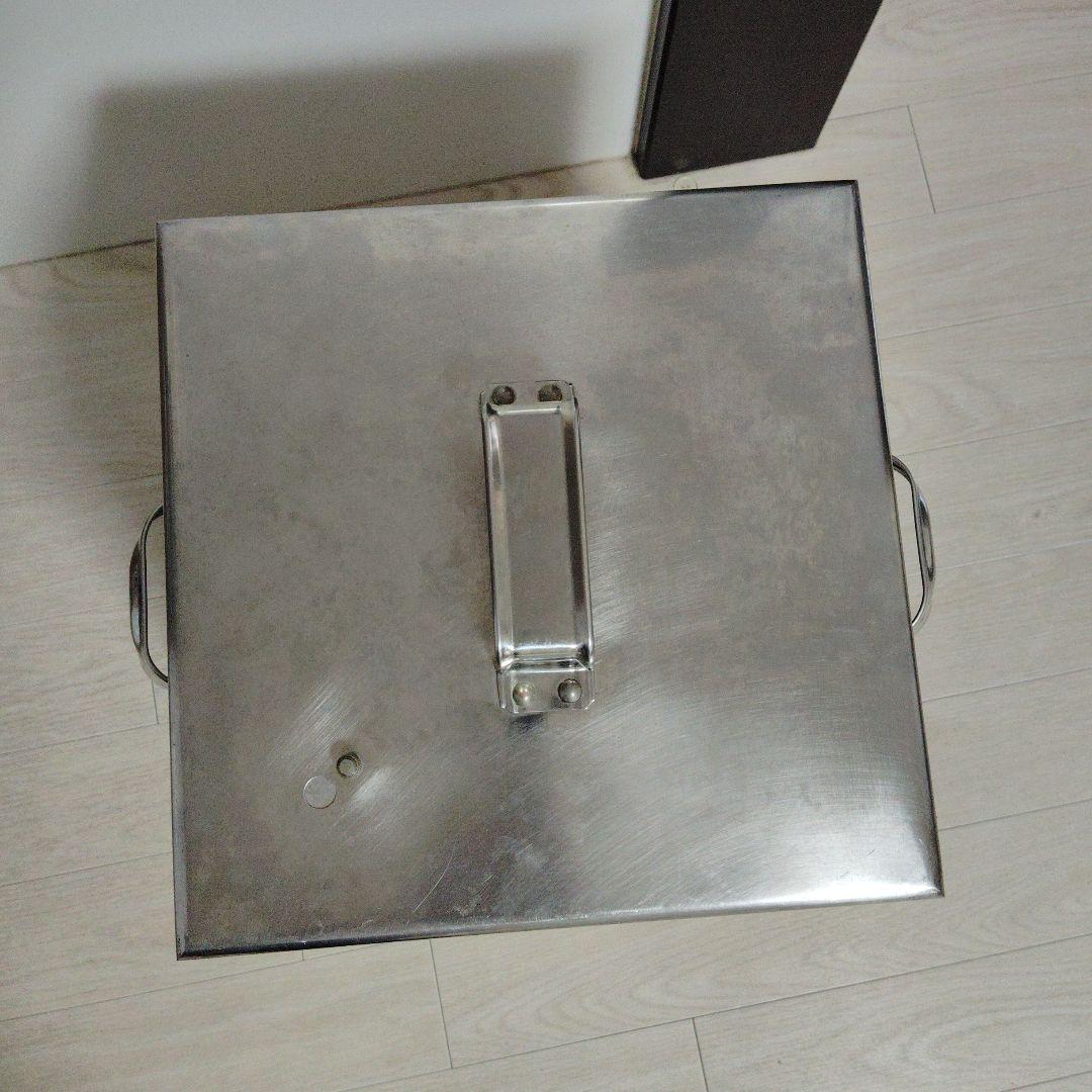 業務用ステンレス製3段 蒸し器 直火ガスコンロ対応 約33×33×44cm 三段