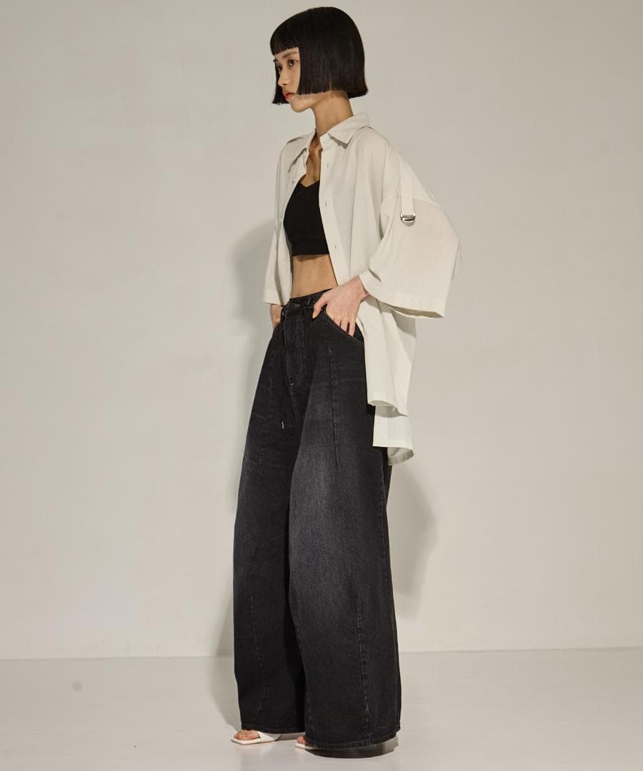 NEEDLES H.D. Buggy Pant Jean黒2バギーパンツ デニム