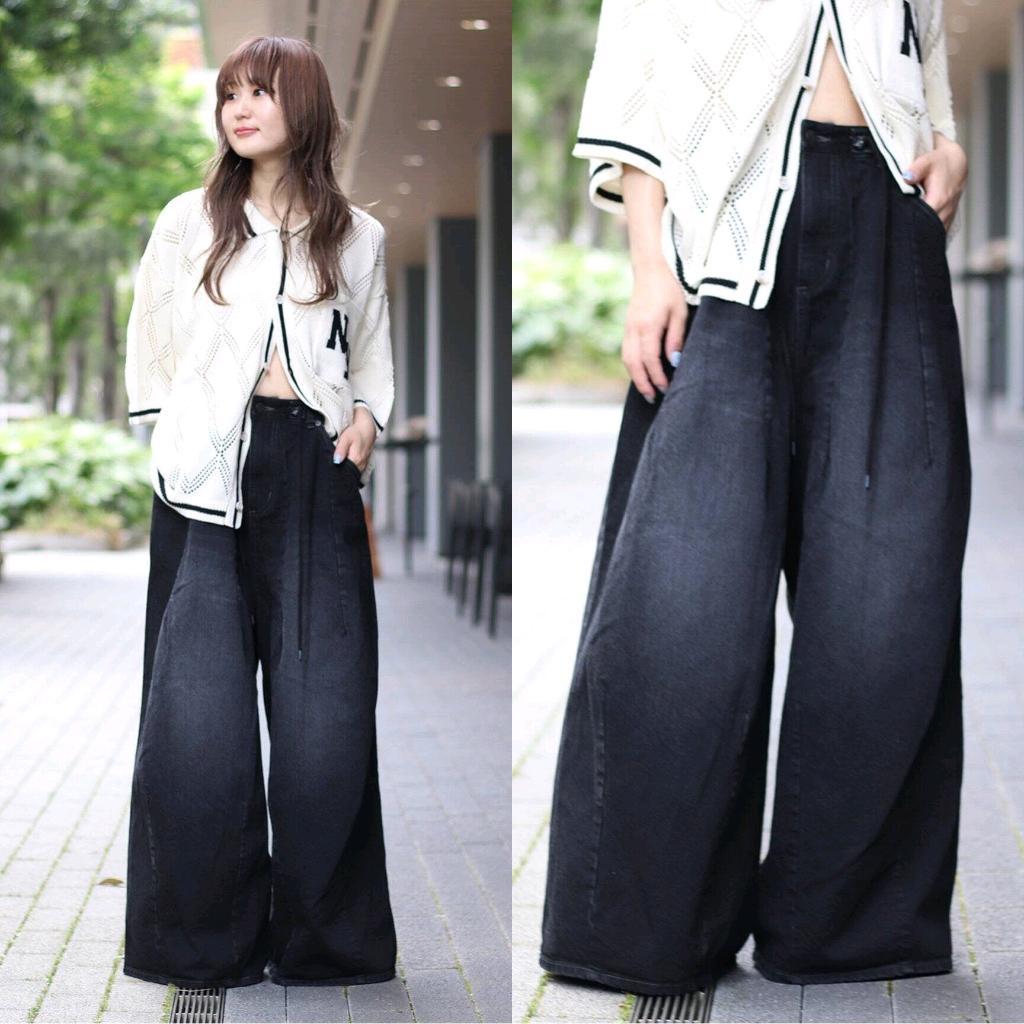 NEEDLES H.D. Buggy Pant Jean黒2バギーパンツ デニム