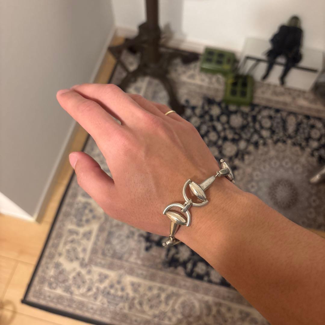 ヴィンテージ　ホースビット　ブレスレット　Silver 800