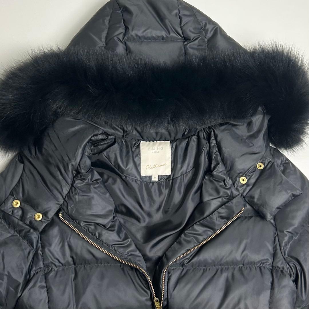 美品✴︎ビーミングバイビームス/河田フェザーロングダウンコート/フォックスファー
