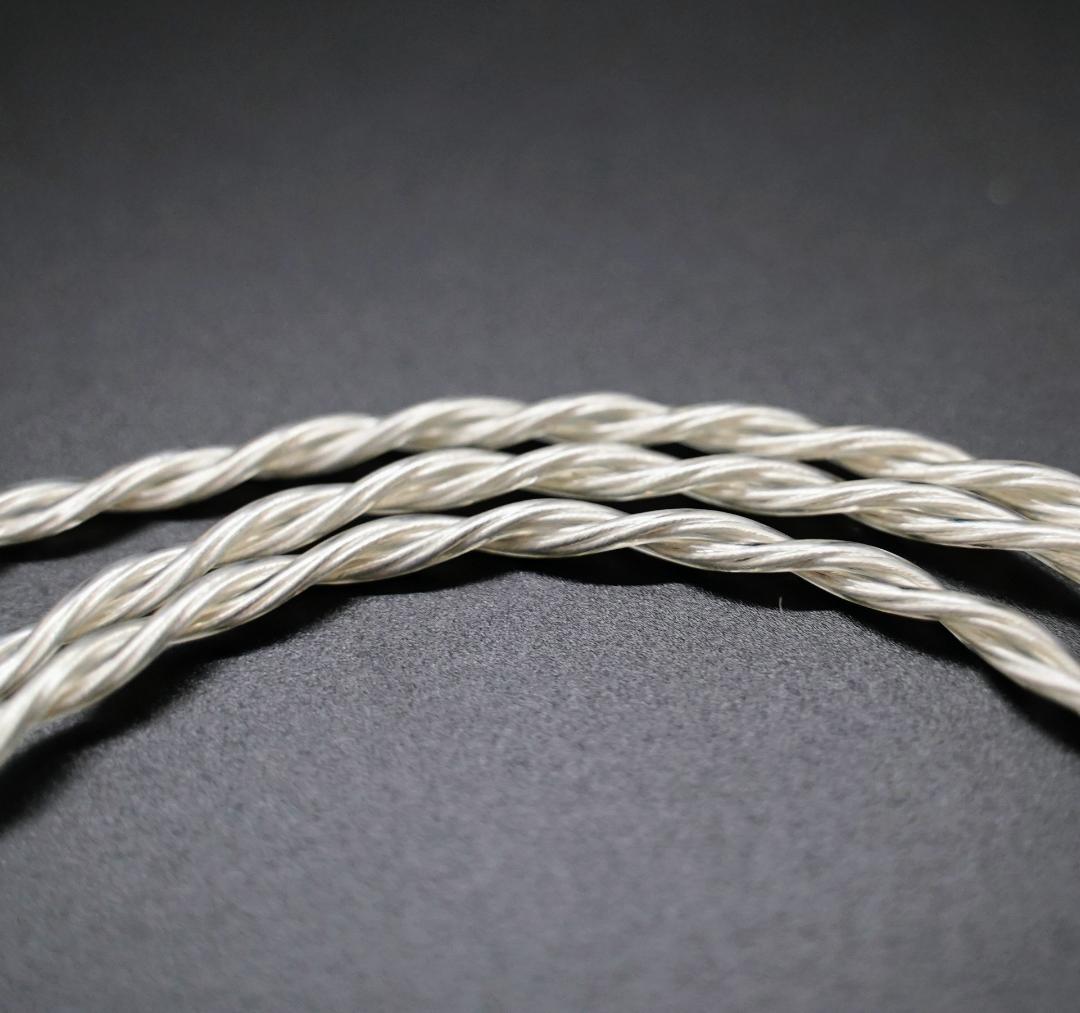 ついに7N 超冷凍製単結晶銅銀メッキ！最高仕様リケーブルMMXC/4.4mmL字