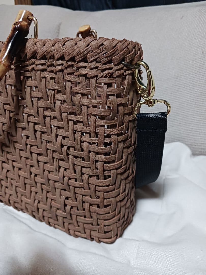 【未使用】 山葡萄かごバック 国産 2wayショルダー