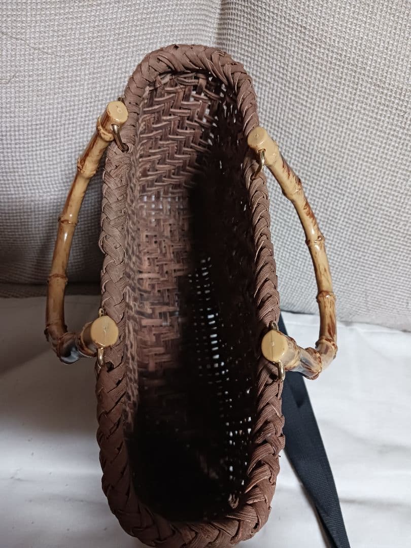 【未使用】 山葡萄かごバック 国産 2wayショルダー