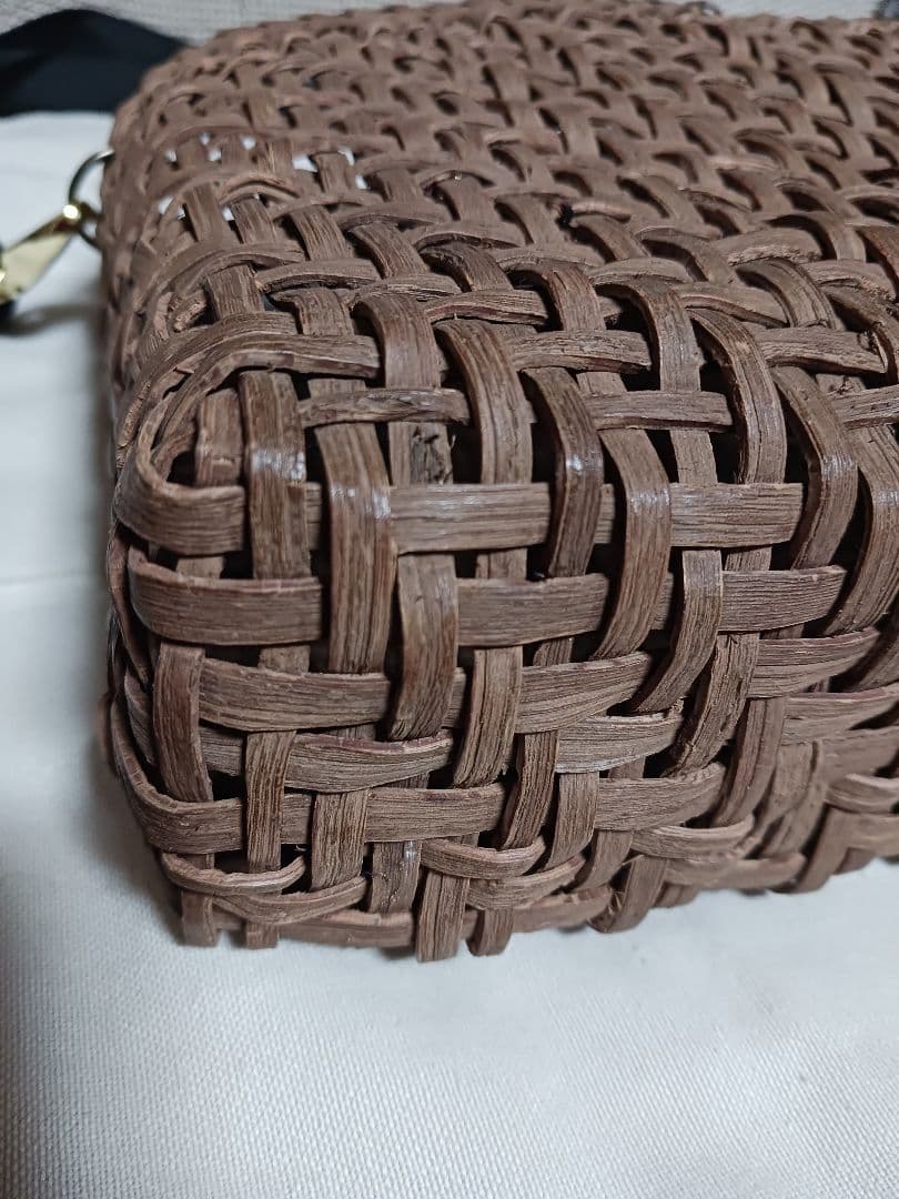 【未使用】 山葡萄かごバック 国産 2wayショルダー