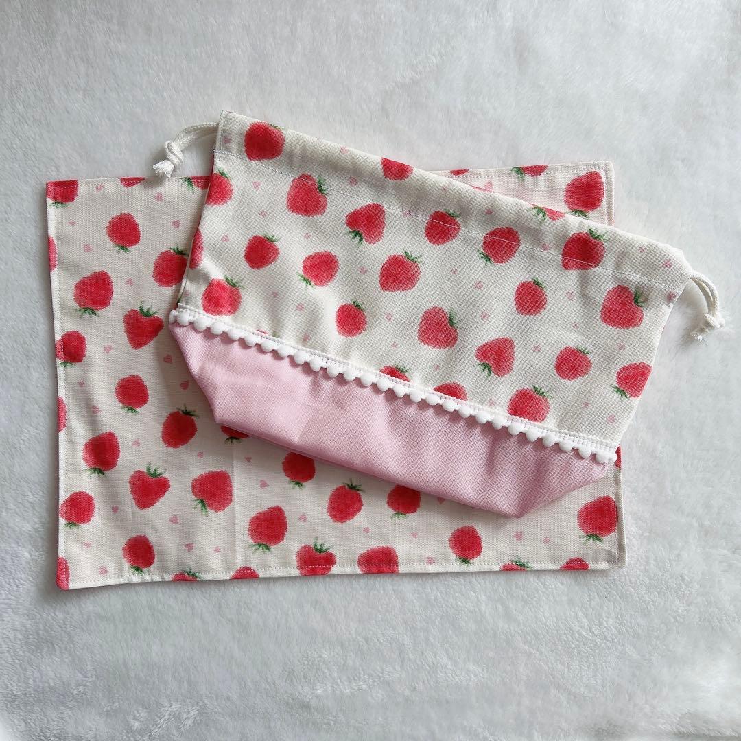 【YuA様オーダー】いちごミルク♡ピンク 入園入学9点セット 女の子