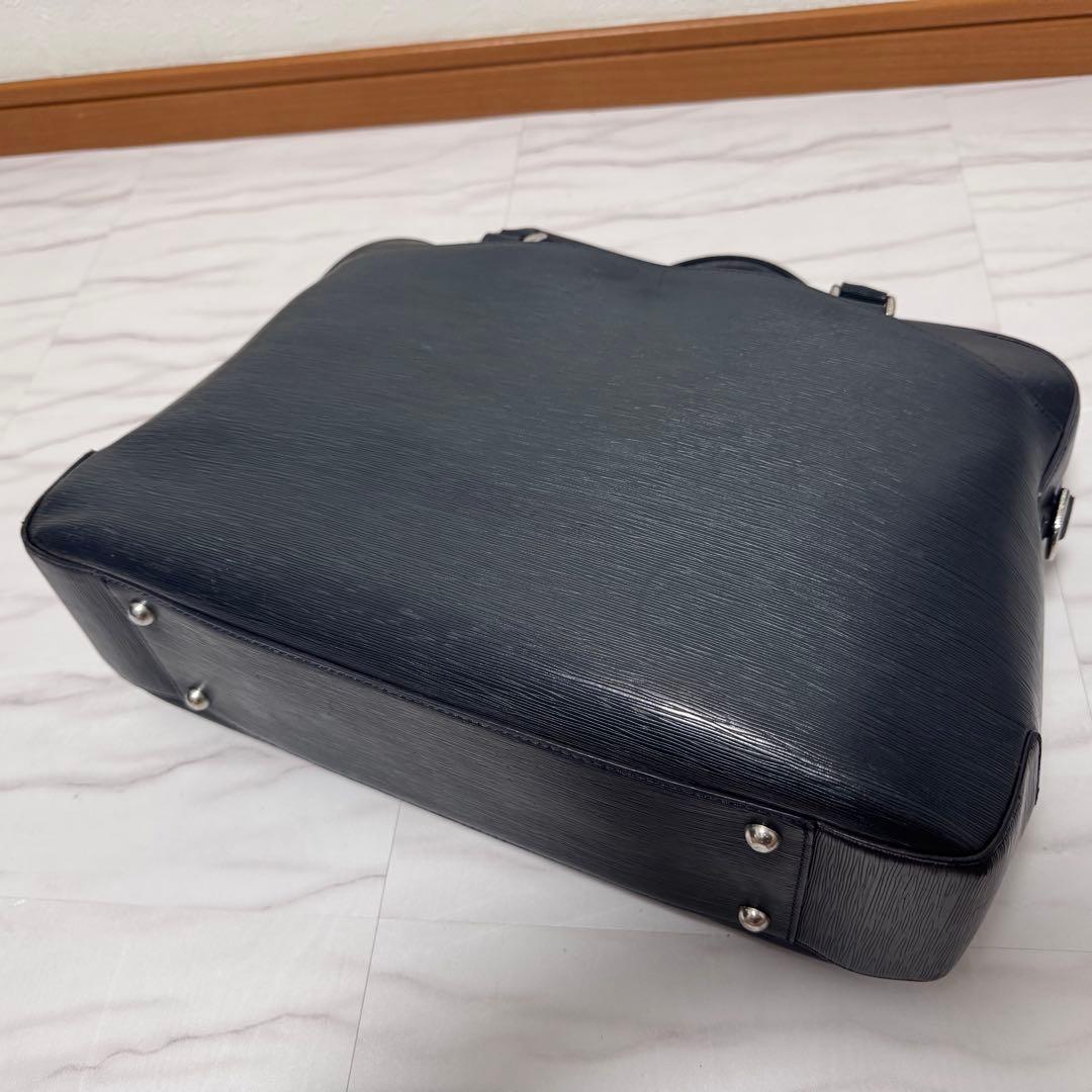 保存袋付✨ペッレモルビダ キャピターノ 2wayビジネスバック ネイビー レザー