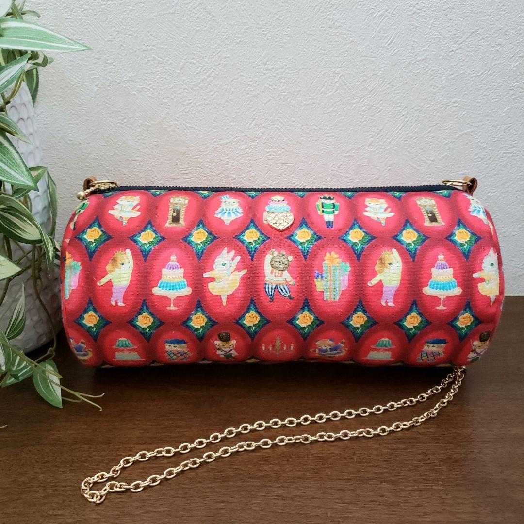 【ピカピカ様ご確認用】ꕤ︎︎ハンドメイド ユキエモン ⚘ドラムロールバッグ