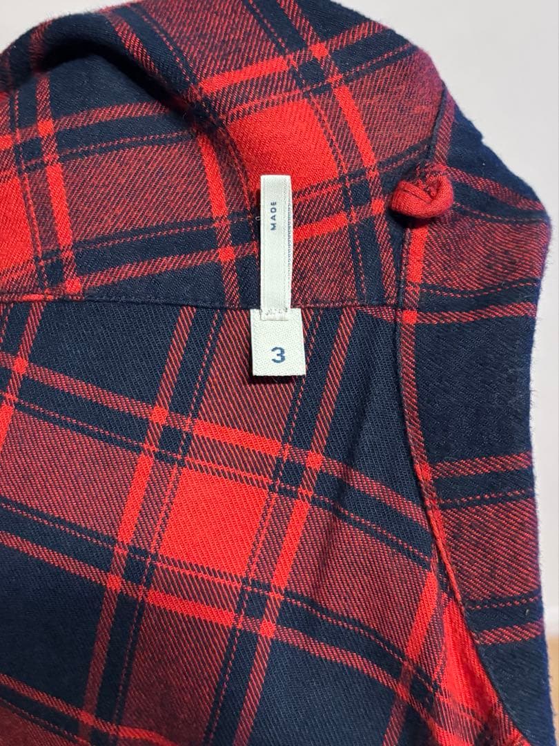 MONCLER モンクレール チェック柄長袖シャツ（XL）