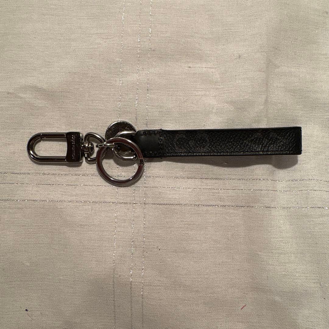 【美品】LOUIS VUITTON ヴィトン　ブラック キーホルダー・キーリング