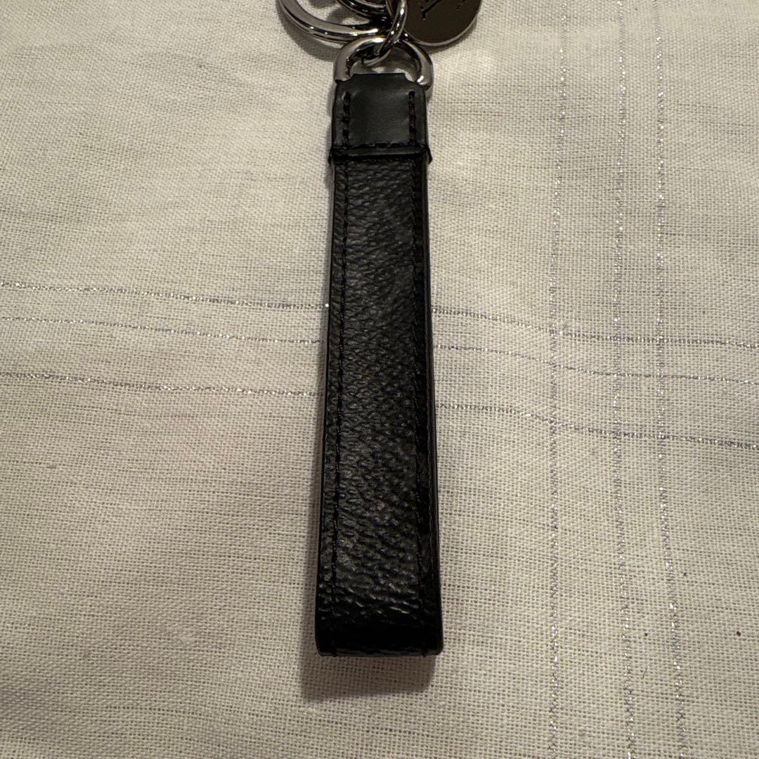【美品】LOUIS VUITTON ヴィトン　ブラック キーホルダー・キーリング