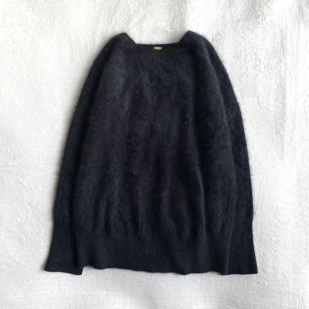 【美品✨】Deuxieme Classe ふわふわ　シャギーVネックニット　黒