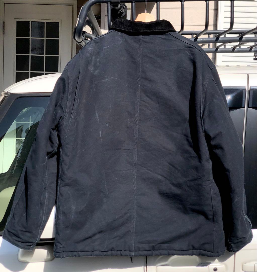 ま*様 Carhartt トラディショナルコート ブラック 90's 希少フード