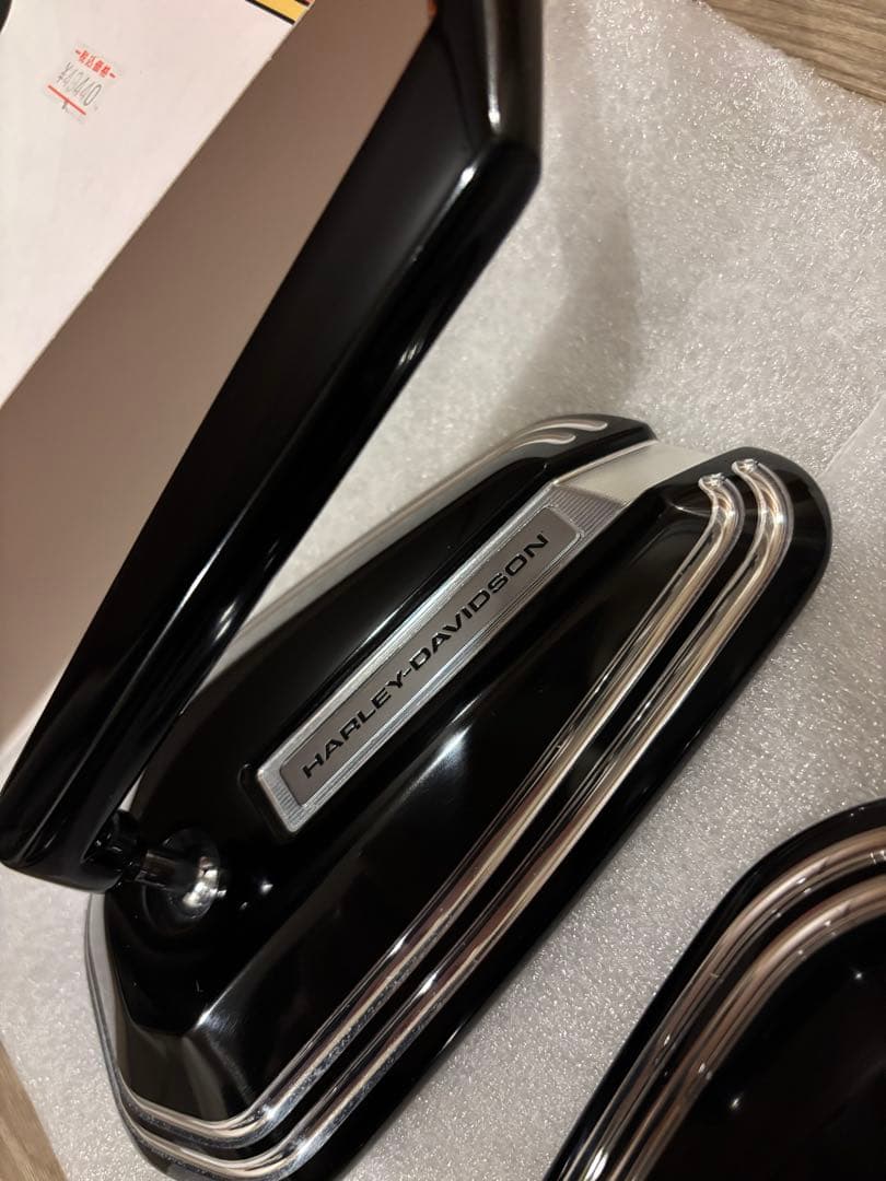 Harley-Davidson エンパイアミラーセット ブラックマシンカット