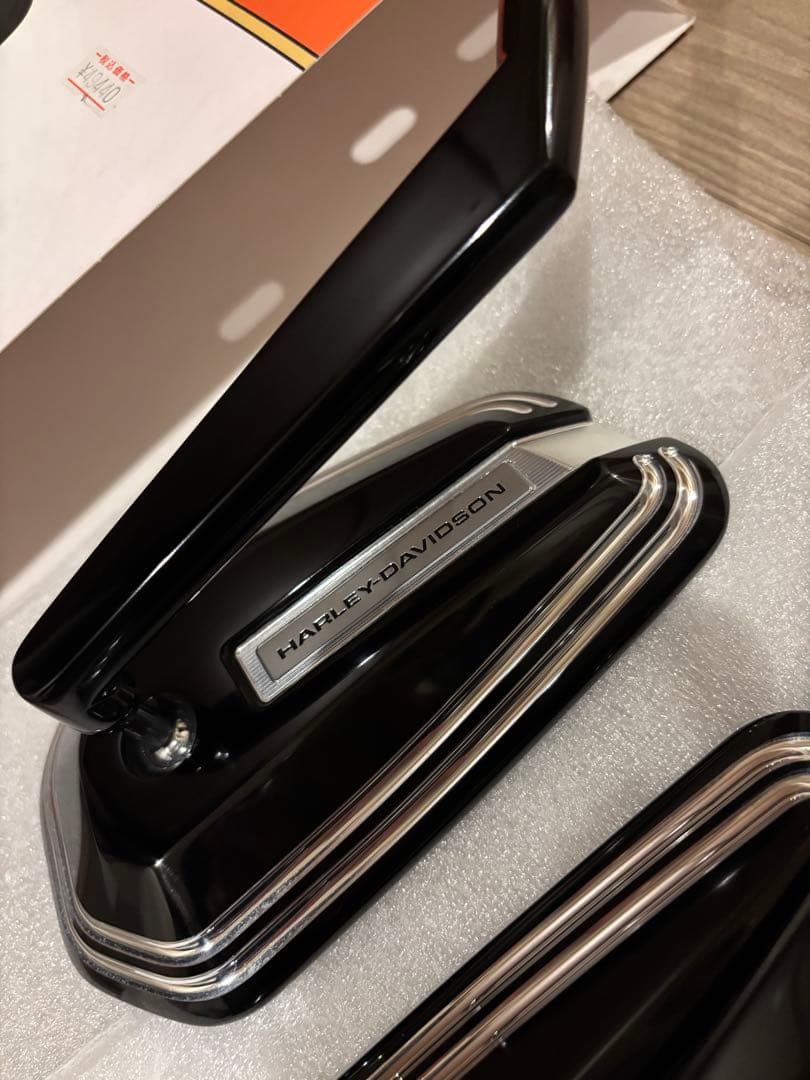 Harley-Davidson エンパイアミラーセット ブラックマシンカット