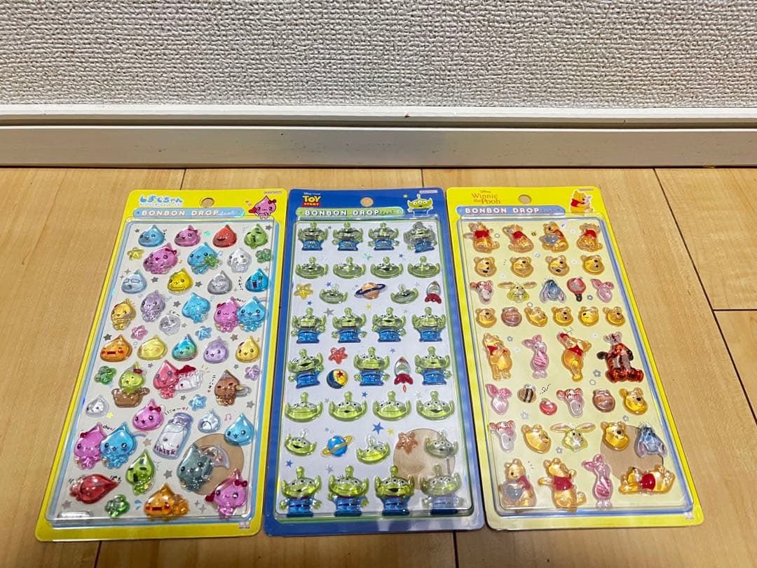 正規品 ボンボンドロップシール スヌーピー ベイマックス しずくちゃん ディズニ