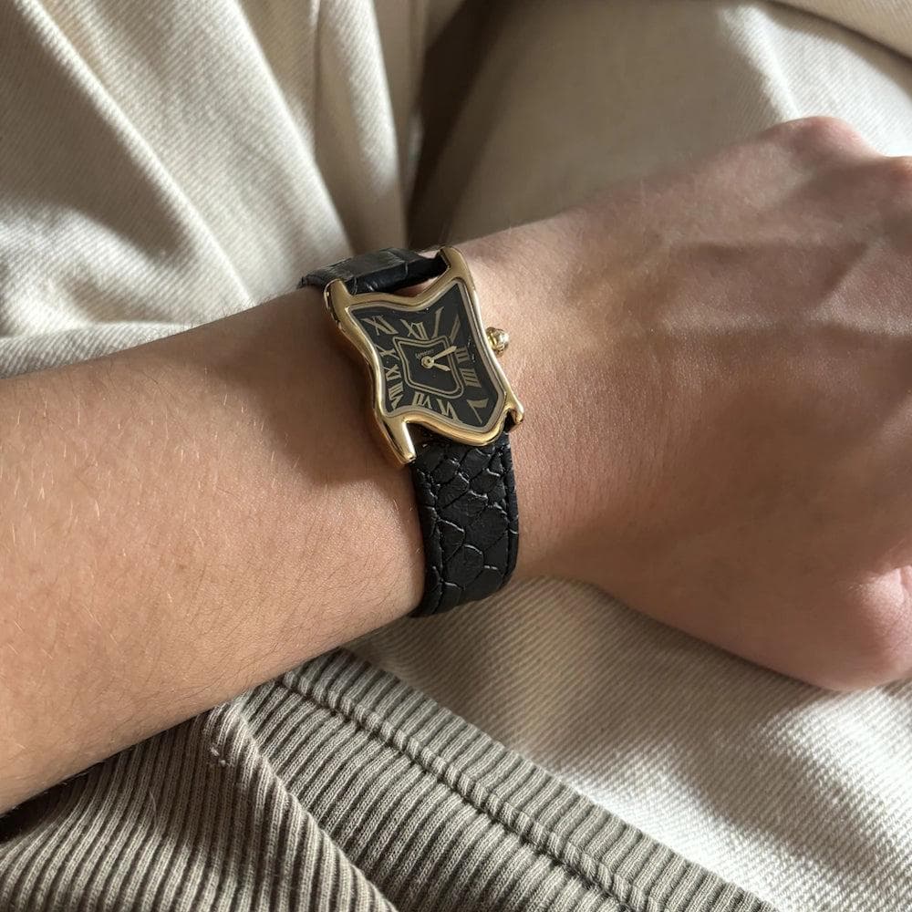 時計 LAPHONT Square Melting Watch Large Gold