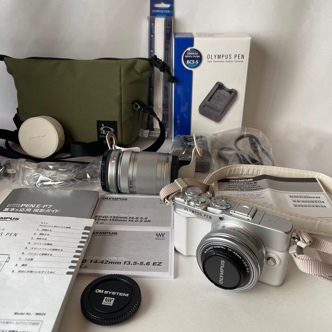 オリンパス E-P7 PEN EZダブルズームキット ミラーレス一眼