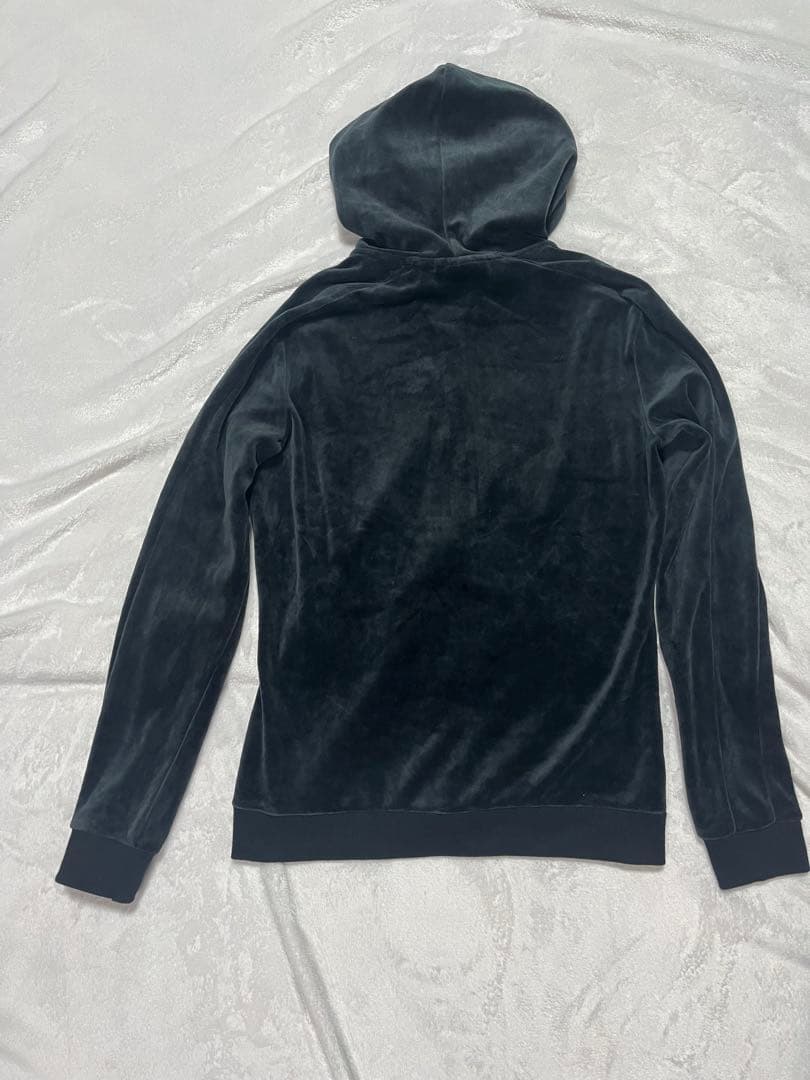 し*ん様 PUMAレディース ベロア ジャージ上下セット ブラック ダークグレー