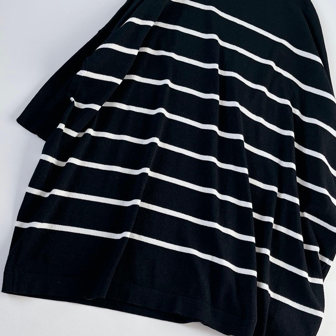 美品✨近年　ビアズリー　ギマBIGニット　ドルマン　ボーダー　F