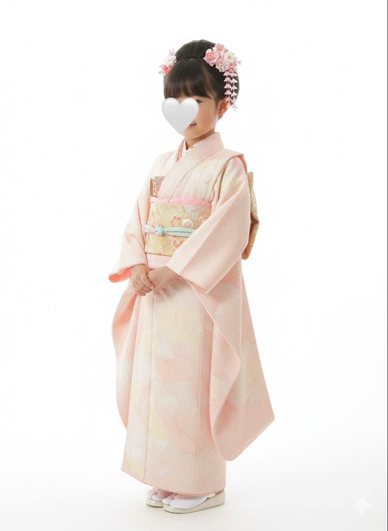 正絹　総絞り　四つ身祝い着