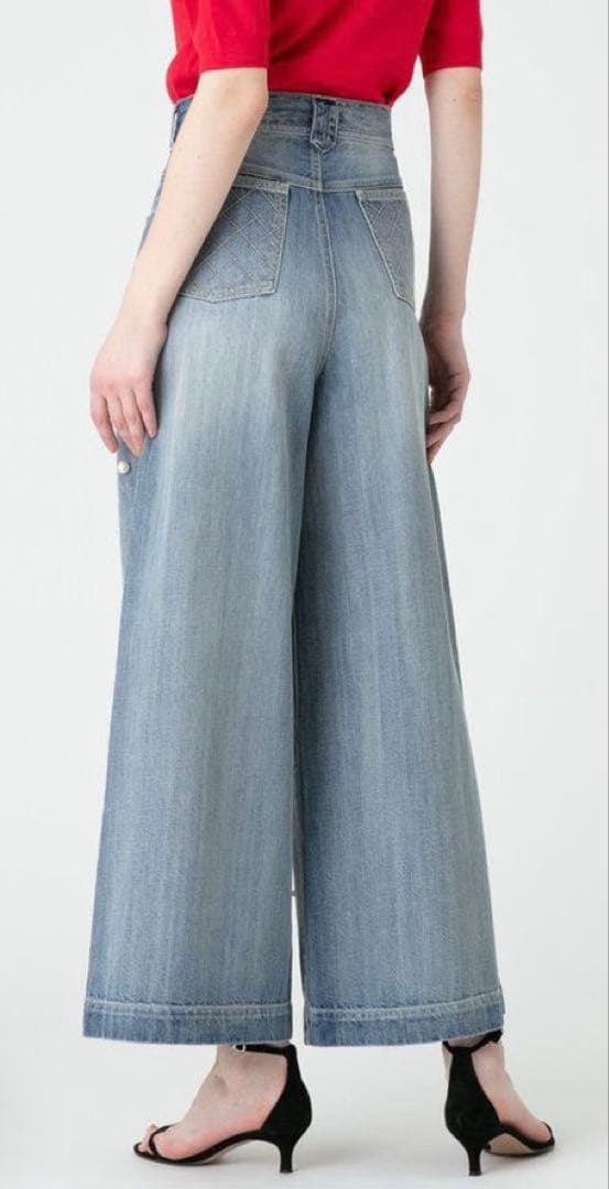 アルアバイル　ルルウィルビー パールデニム バギーパンツ 2