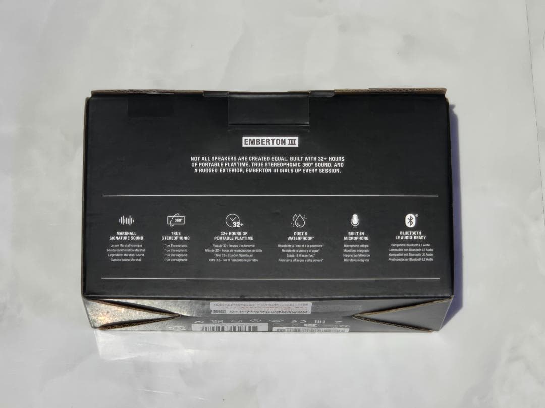 Marshall Emberton III ワイヤレススピーカー クリーム