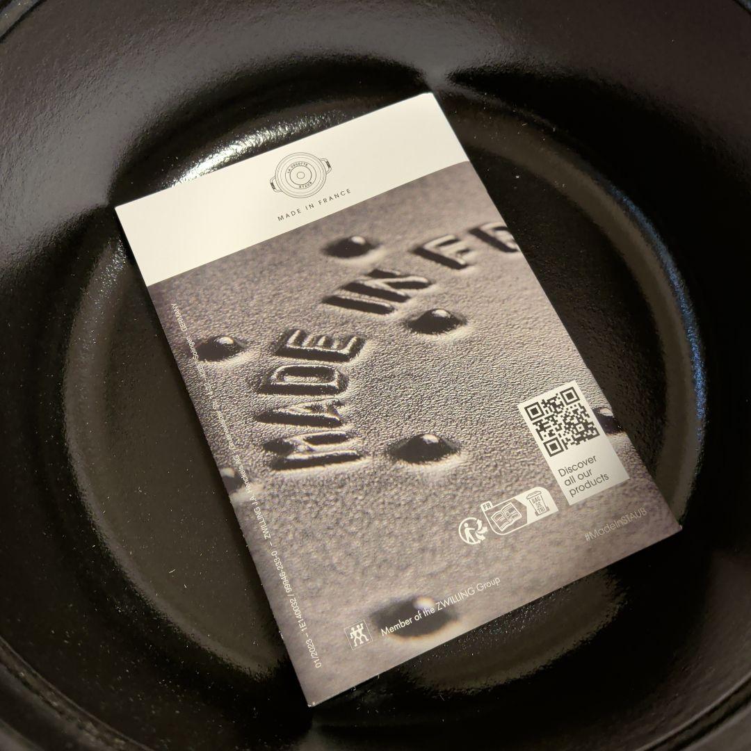 STAUB ピコ ココット ラウンド ブラック 22cm ストウブ　新品　黒