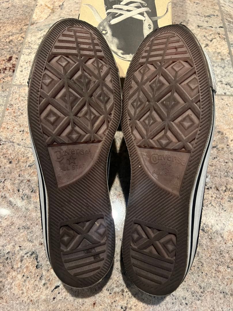 希少93年 CONVERSE スウェード ブラックUSA製 藤原ヒロシ US8