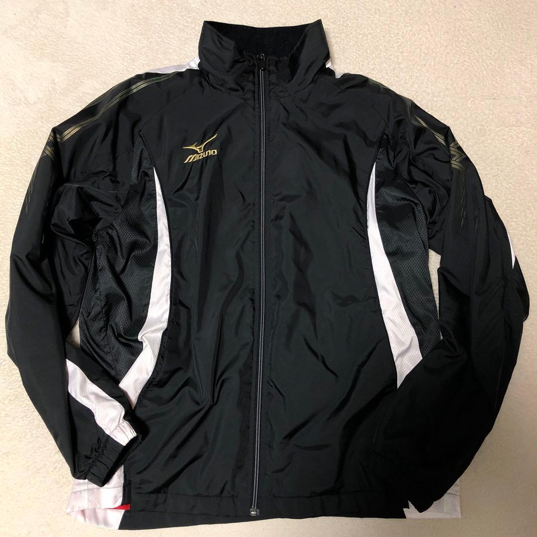 良品　MIZUNO ミズノ　ブレスサーモ　ウインドブレーカー上下　ブラック　M