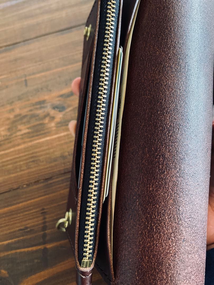 【BULGARO】TL01-64ロングトラッカーウォレット真鍮チェーン付き