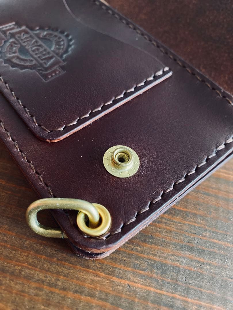 【BULGARO】TL01-64ロングトラッカーウォレット真鍮チェーン付き